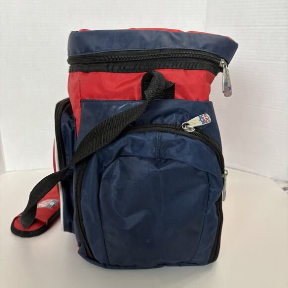 New England Patriots Cooler Soft Sided Insulated Cooler Lunch Bag Sports Beach - Picture 2 of 10